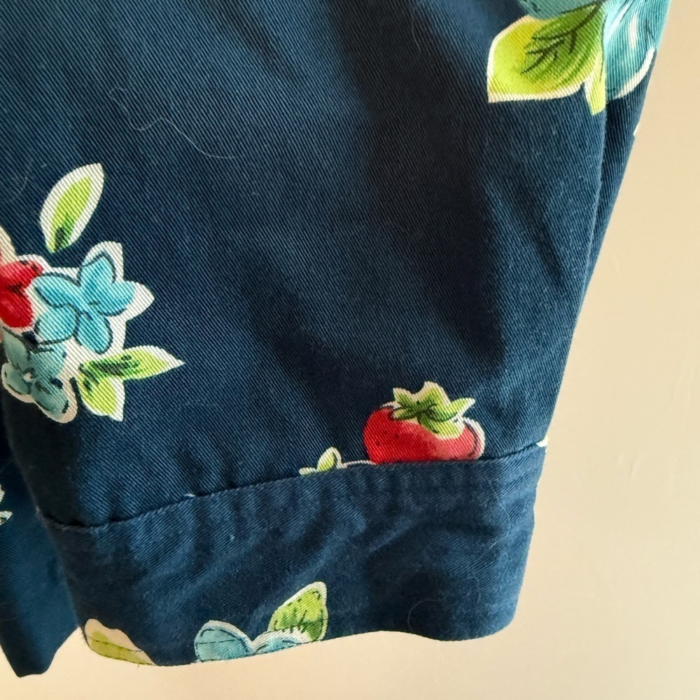 ALFRED DUNNER TROPICAL FRUIT FLORAL NAVY JACKET SIZE 18 - Picture 5 of 8